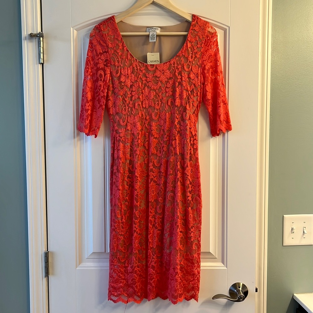 Lace Carmen Marc Valvo Dress